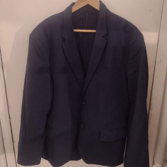 Old Navy 2025 Men Linen-Blend suit XL Blazer 42x30 Chinos, Navy Blue - Picture 4 of 9